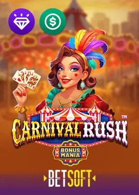 Carnival Rush pokie by Betsoft at Moon Win